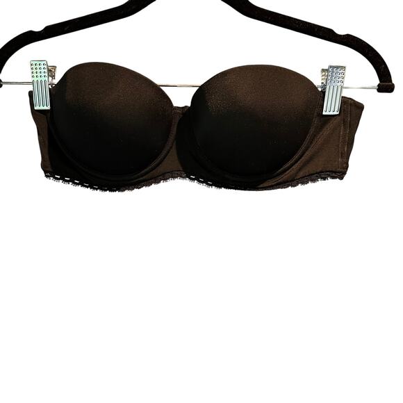 Calvin Klein Strapless Bra Size 34B Black Event Special Occasion Foundation - Picture 1 of 5